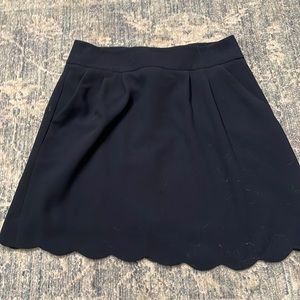 🌱3 FOR $18🌱LOFT scallop navy a line skirt with pockets